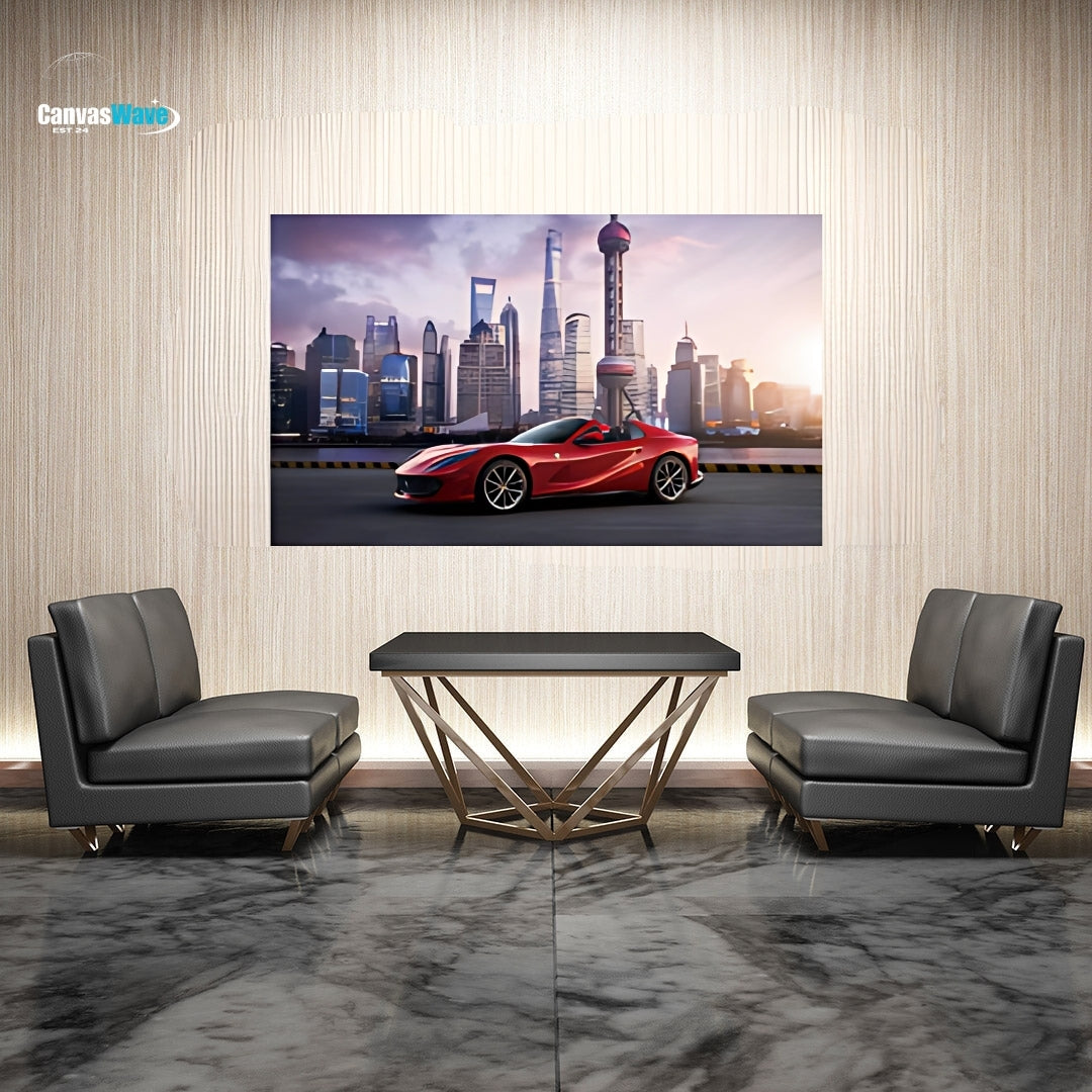 Dubai Car Canvas