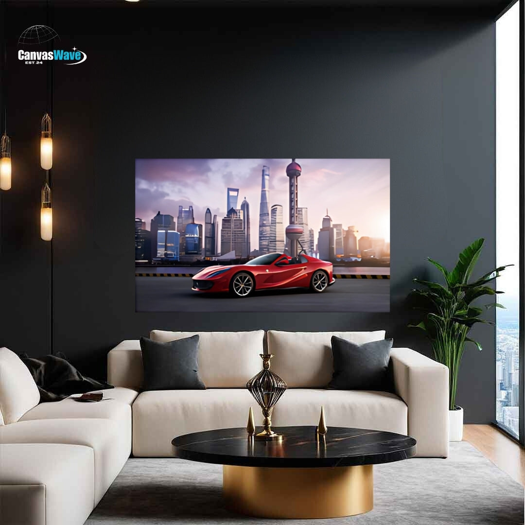 Dubai Car Canvas